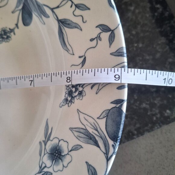 Vintage Claytan Blue Floral Ceramic Flatware Set of 7 pcs - Picture 3 of 13